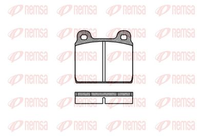 Brake Pad Set, disc brake REMSA 0002.00