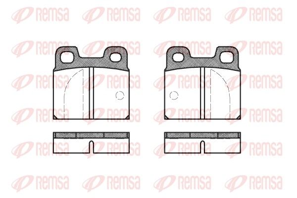 REMSA 0005.00 Brake Pad Set, disc brake