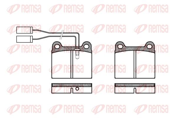 REMSA 0006.01 Brake Pad Set, disc brake