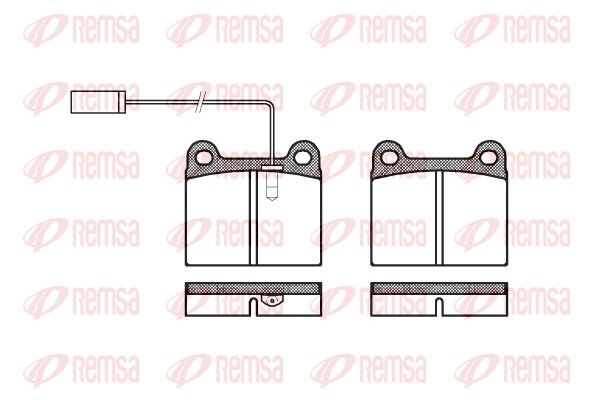 REMSA 0006.91 Brake Pad Set, disc brake