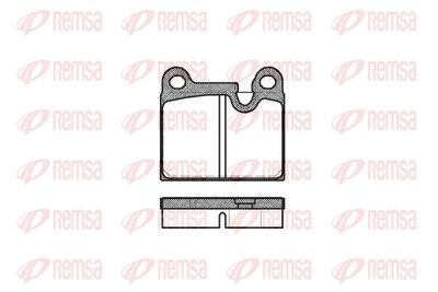 Brake Pad Set, disc brake REMSA 0006.80