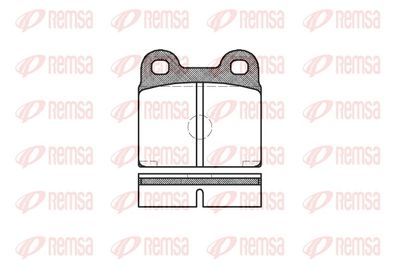 Brake Pad Set, disc brake REMSA 0007.20