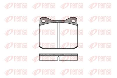 Brake Pad Set, disc brake REMSA 0010.00