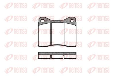 Brake Pad Set, disc brake REMSA 0011.00