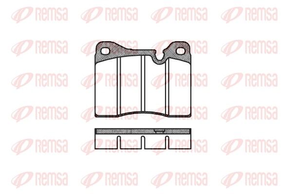 REMSA 0011.20 Brake Pad Set, disc brake