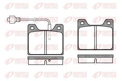 Brake Pad Set, disc brake REMSA 0013.02