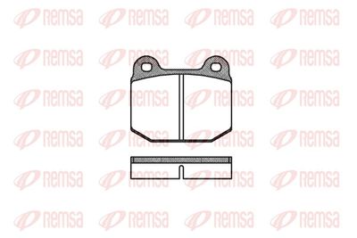 Brake Pad Set, disc brake REMSA 0014.00