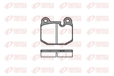 Brake Pad Set, disc brake REMSA 0014.10