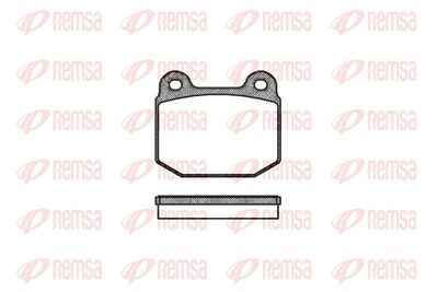 Brake Pad Set, disc brake REMSA 0014.20