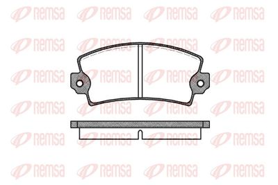 Brake Pad Set, disc brake REMSA 0021.00