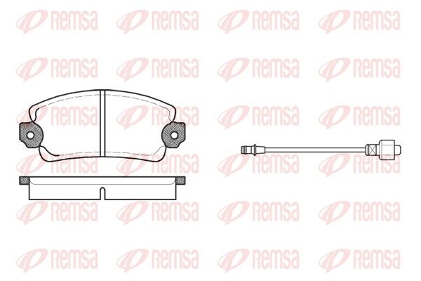 REMSA 0025.12 Brake Pad Set, disc brake