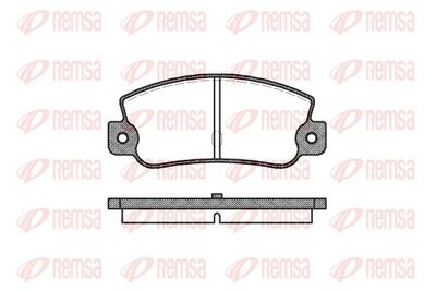 Brake Pad Set, disc brake REMSA 0025.30