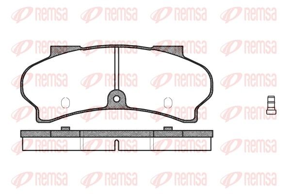 REMSA 0026.02 Brake Pad Set, disc brake