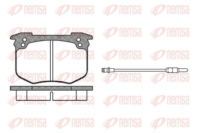 Brake Pad Set, disc brake REMSA 0030.02