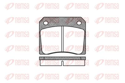 Brake Pad Set, disc brake REMSA 0036.00