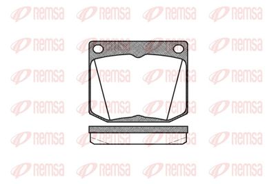 Brake Pad Set, disc brake REMSA 0038.30