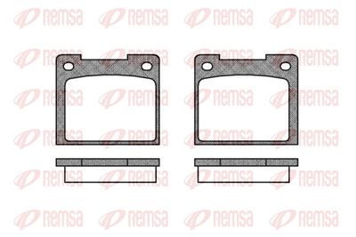 Brake Pad Set, disc brake REMSA 0039.20