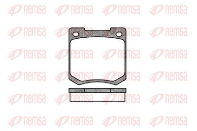 Brake Pad Set, disc brake REMSA 0040.00