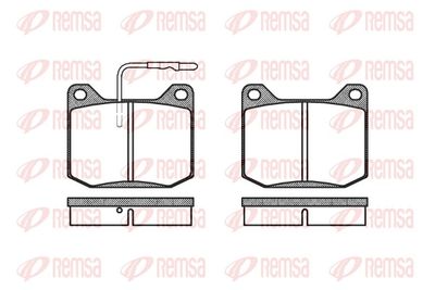 Brake Pad Set, disc brake REMSA 0045.32