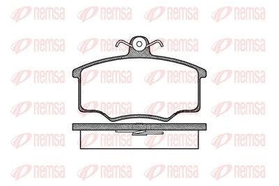 Brake Pad Set, disc brake REMSA 0046.00