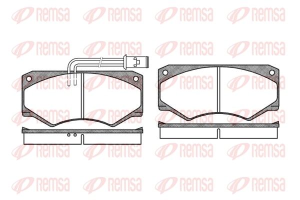 REMSA 0047.22 Brake Pad Set, disc brake