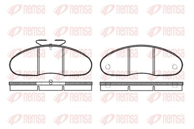 Brake Pad Set, disc brake REMSA 0048.00