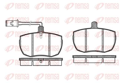 Brake Pad Set, disc brake REMSA 0056.11