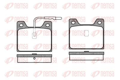 Brake Pad Set, disc brake REMSA 0068.12