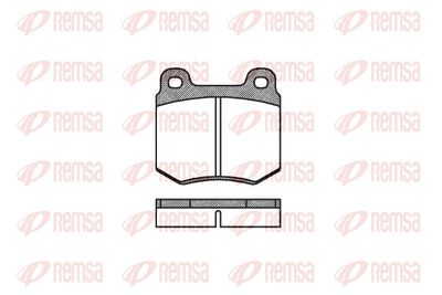 Brake Pad Set, disc brake REMSA 0069.10