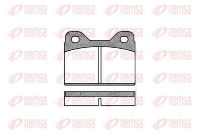 Brake Pad Set, disc brake REMSA 0073.00