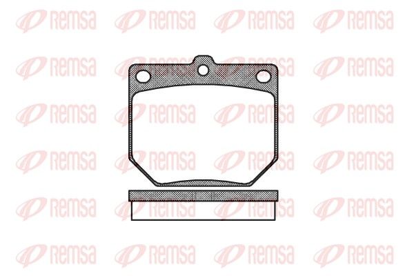 REMSA 0077.20 Brake Pad Set, disc brake