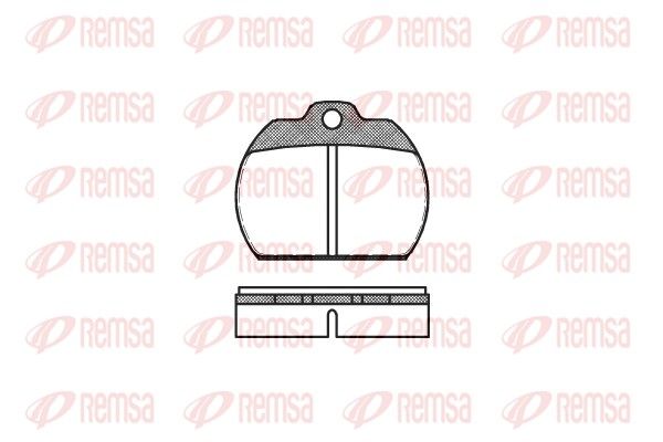 REMSA 0082.00 Brake Pad Set, disc brake