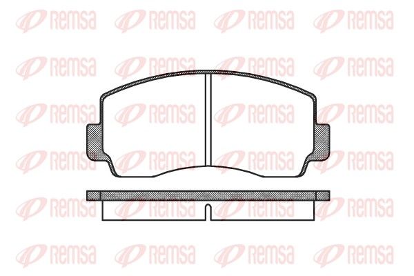 REMSA 0094.00 Brake Pad Set, disc brake