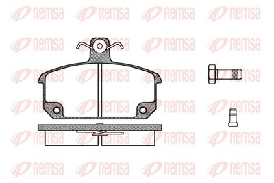 Brake Pad Set, disc brake REMSA 0104.02