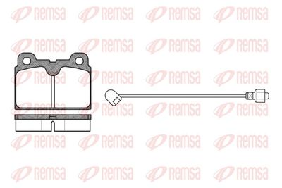 Brake Pad Set, disc brake REMSA 0127.02