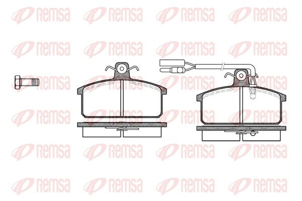 REMSA 0128.12 Brake Pad Set, disc brake