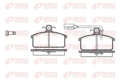 Brake Pad Set, disc brake REMSA 0128.12