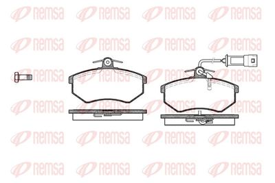 Brake Pad Set, disc brake REMSA 0134.12