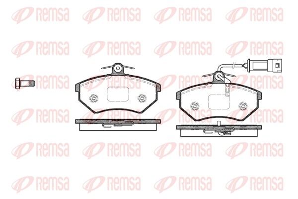 REMSA 0134.52 Brake Pad Set, disc brake