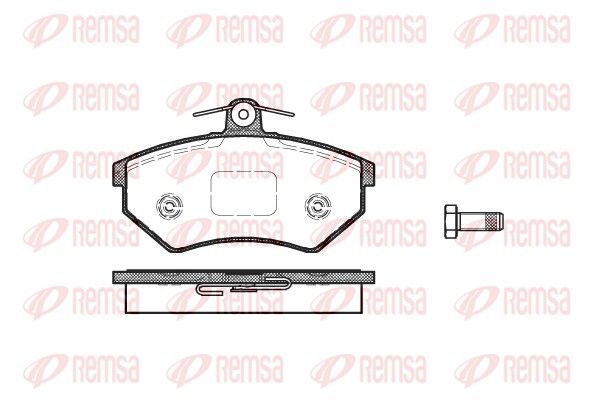 REMSA 0134.40 Brake Pad Set, disc brake