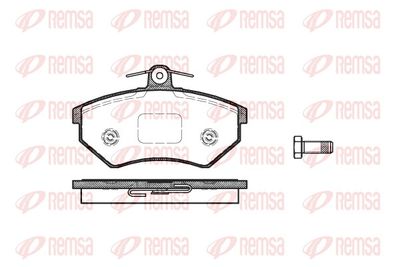 Brake Pad Set, disc brake REMSA 0134.50