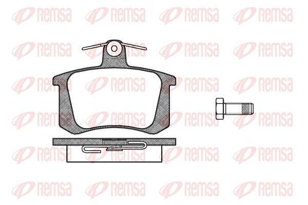 REMSA 0135.20 Brake Pad Set, disc brake