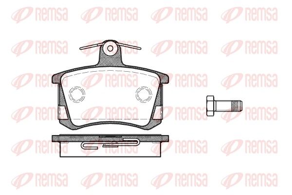 REMSA 0135.40 Brake Pad Set, disc brake