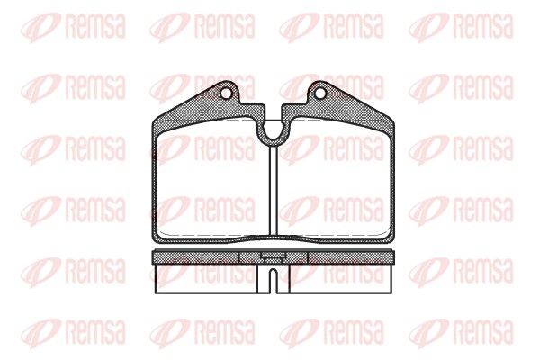 REMSA 0140.10 Brake Pad Set, disc brake