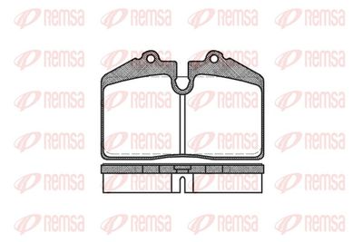 Brake Pad Set, disc brake REMSA 0140.50