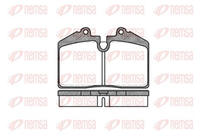 Brake Pad Set, disc brake REMSA 0140.20