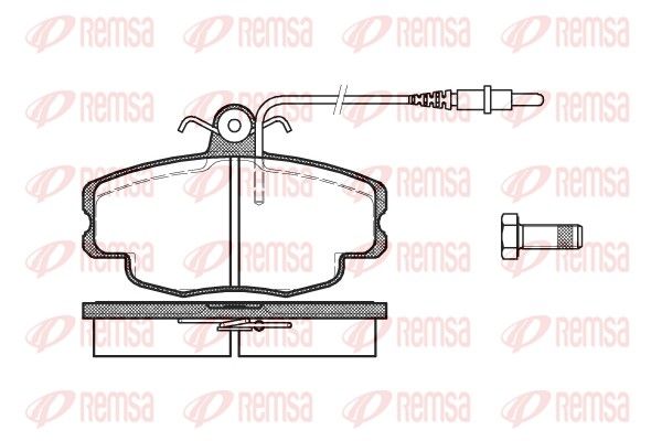 REMSA 0141.24 Brake Pad Set, disc brake