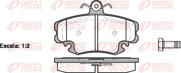 REMSA 0141.20 Brake Pad Set, disc brake