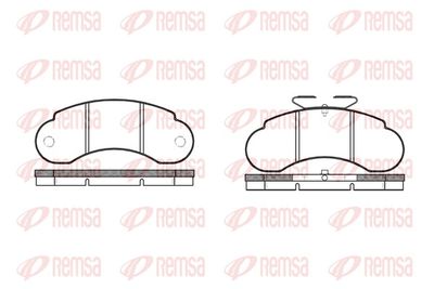 Brake Pad Set, disc brake REMSA 0142.10