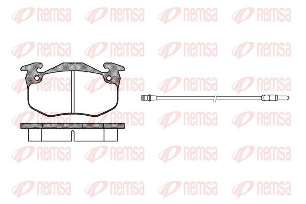 REMSA 0144.12 Brake Pad Set, disc brake